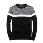 ralph lauren polo pull lambswool col rond noir